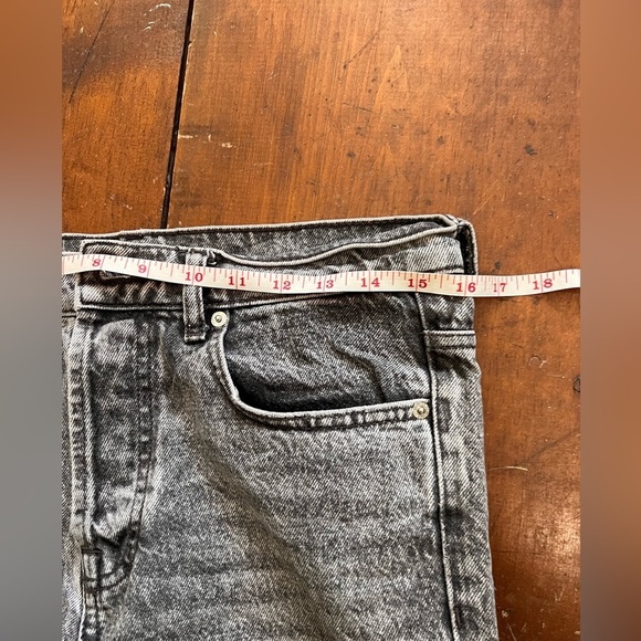 ZARA women’s 30 ankle length button fly high rise gray black skinny leg jean - Picture 5 of 7